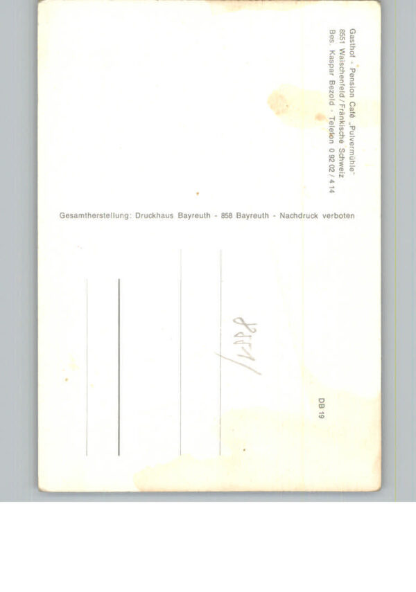 Waischenfeld Gasthof Pension, Cafe Pulvermuehle – Bild 2