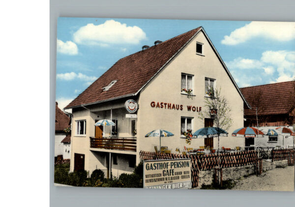 Burggaillenreuth Oberfranken Gasthof-Pension Cafe Wolf