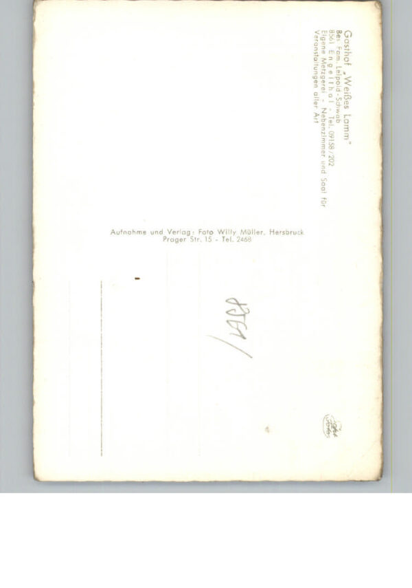 Engelthal Mittelfranken Gasthof Weisses Lamm – Bild 2