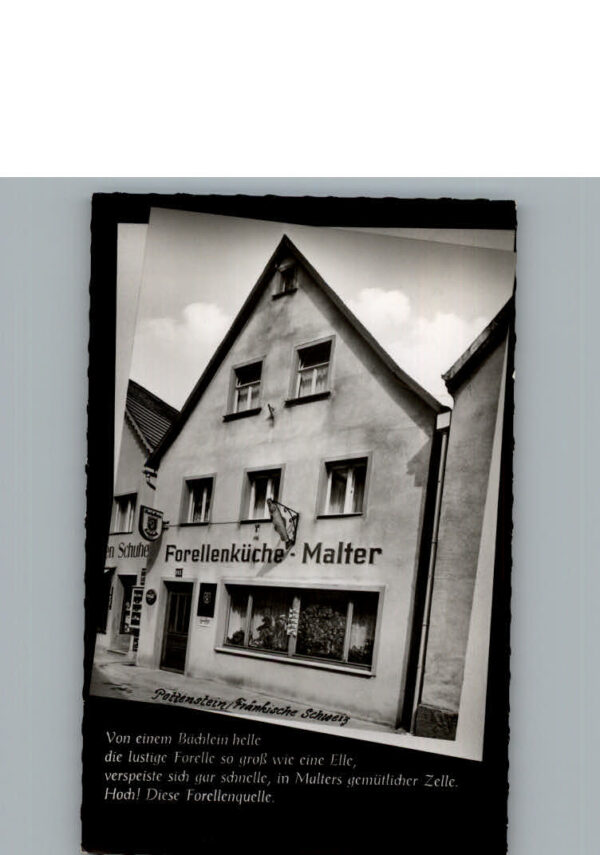 Pottenstein Oberfranken Gasthaus Pension Forellenkueche Malter