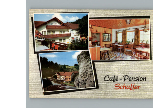 Pottenstein Oberfranken Cafe Pension Schaffer