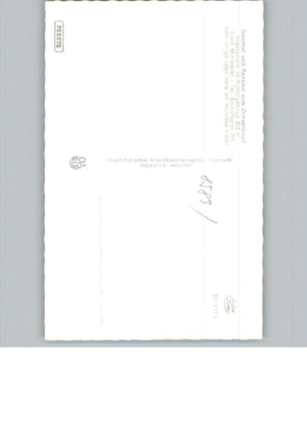 Grassemann Gasthof Pension zum Ochsenkopf – Bild 2