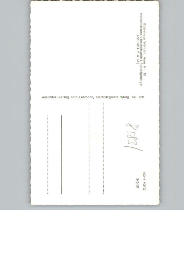 Bischofsgruen Pension Wendel – Bild 2