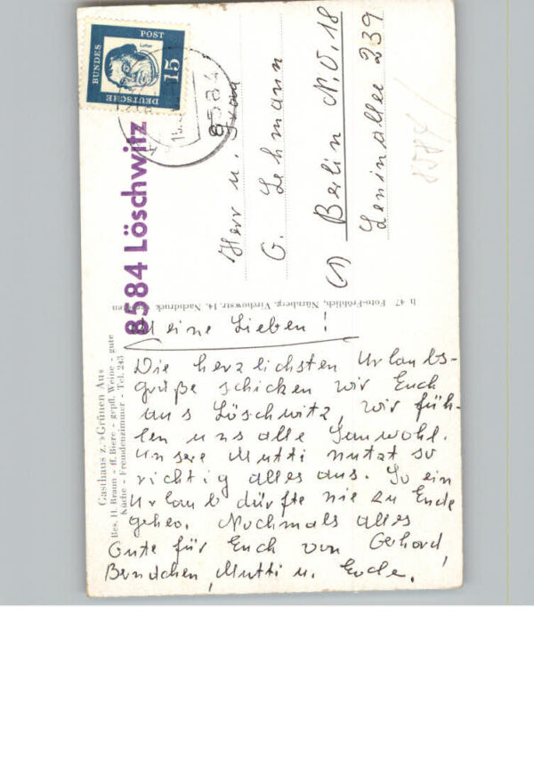 Loeschwitz Stadt Gasthaus zur Gruenen Au – Bild 2