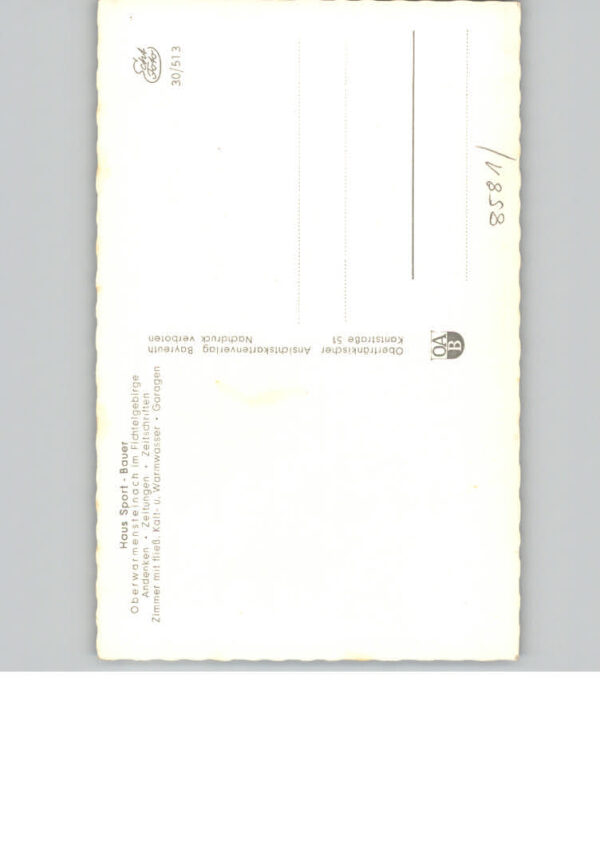 Oberwarmensteinach Pension Haus Sport-Bauer – Bild 2