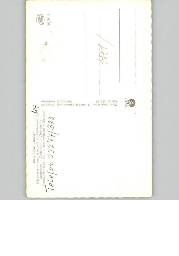 Oberwarmensteinach Pension Haus Sport-Bauer – Bild 2