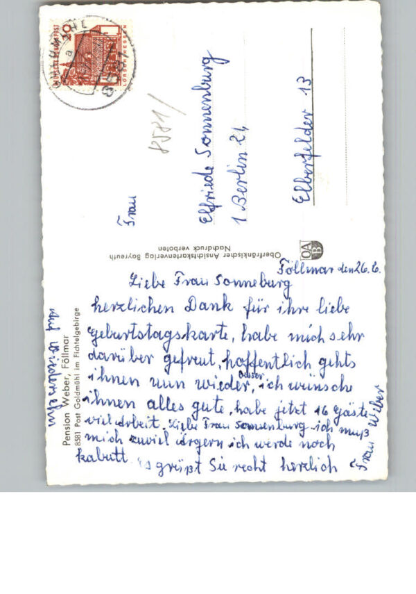 Foellmar Fichtelgebirge Pension Weber – Bild 2