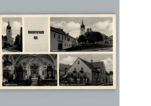Konnersreuth Oberpfalz Gasthof Schimi Marktplatz