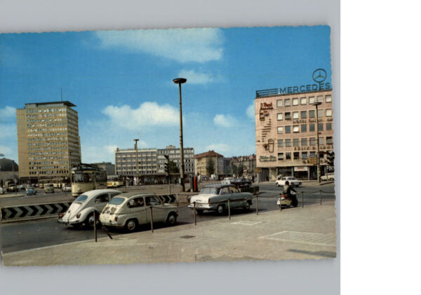 Nuernberg Am Plaerrer-Platz Strassenbahn