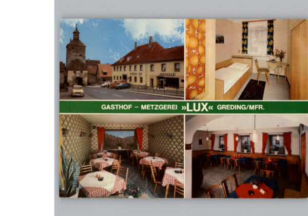 Greding Gasthof Metzgerei Lux