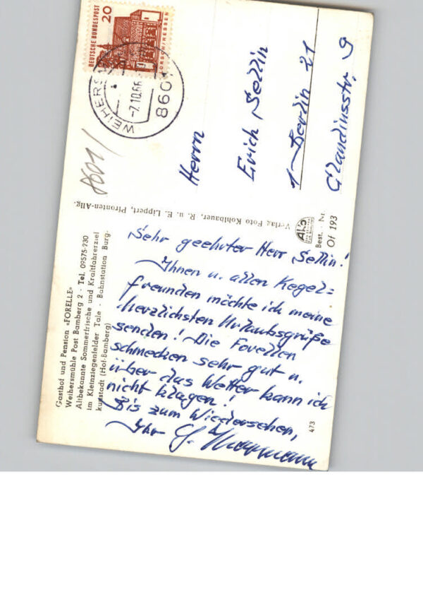 Bamberg Gasthof Forelle – Bild 2