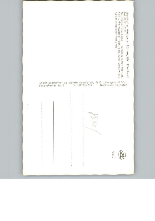 Fischbach Kronach Gasthof Richard Soellner – Bild 2