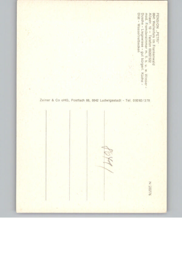 Wallenfels Oberfranken Pension Petri – Bild 2