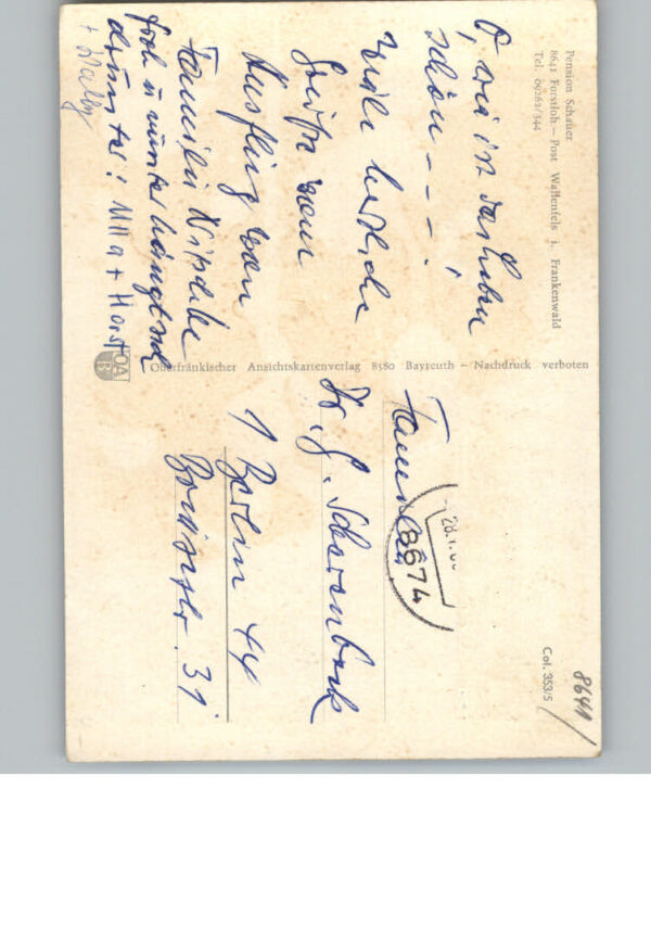Forstloh Wallenfels Pension Schauer – Bild 2