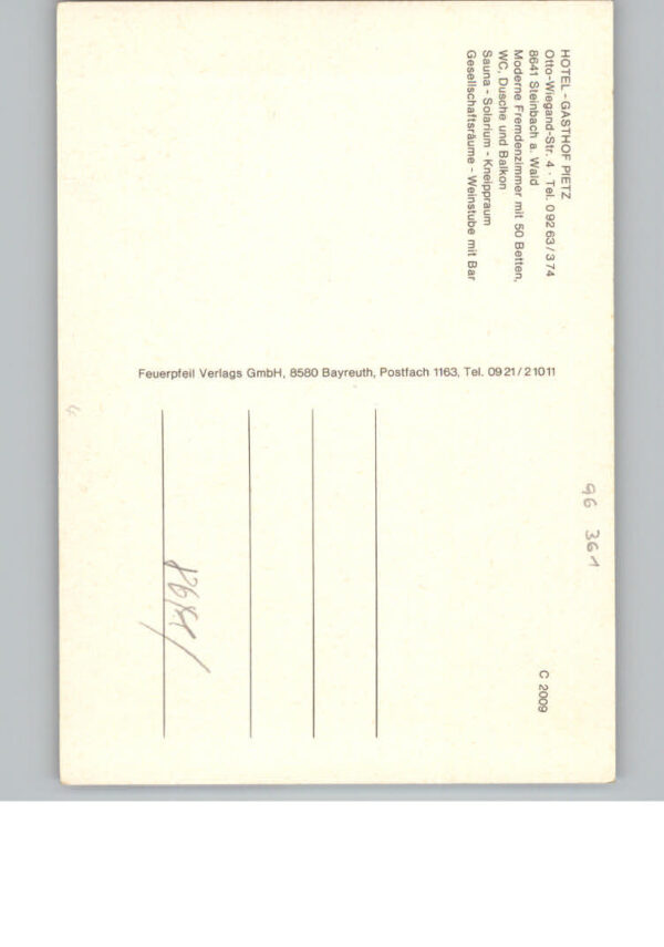 Steinbach Kronach Hotel Pietz – Bild 2