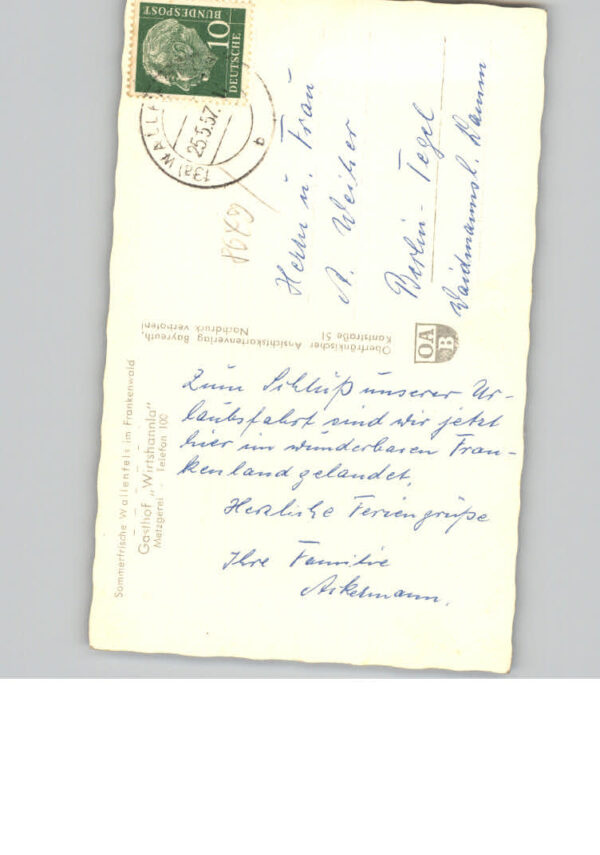Wallenfels Oberfranken Gasthaus Wirtshannla – Bild 2