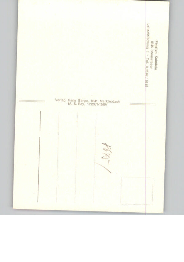 Steinwiesen Pension Kuhnlein – Bild 2