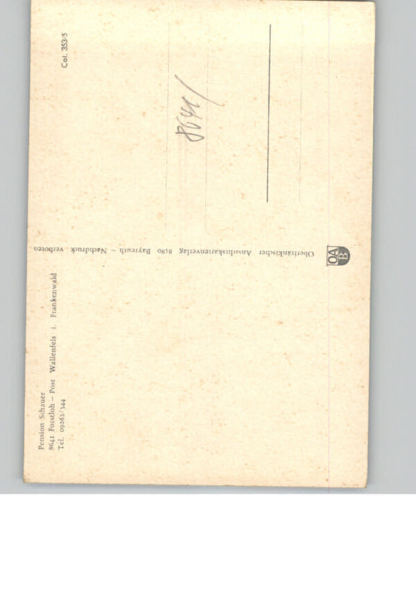 Forstloh Wallenfels Pension Schauer – Bild 2