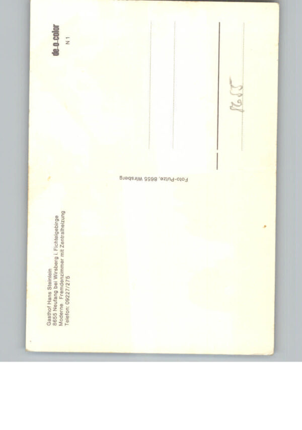 Neufang Oberfranken Gasthof Pension Hans Steinlein – Bild 2