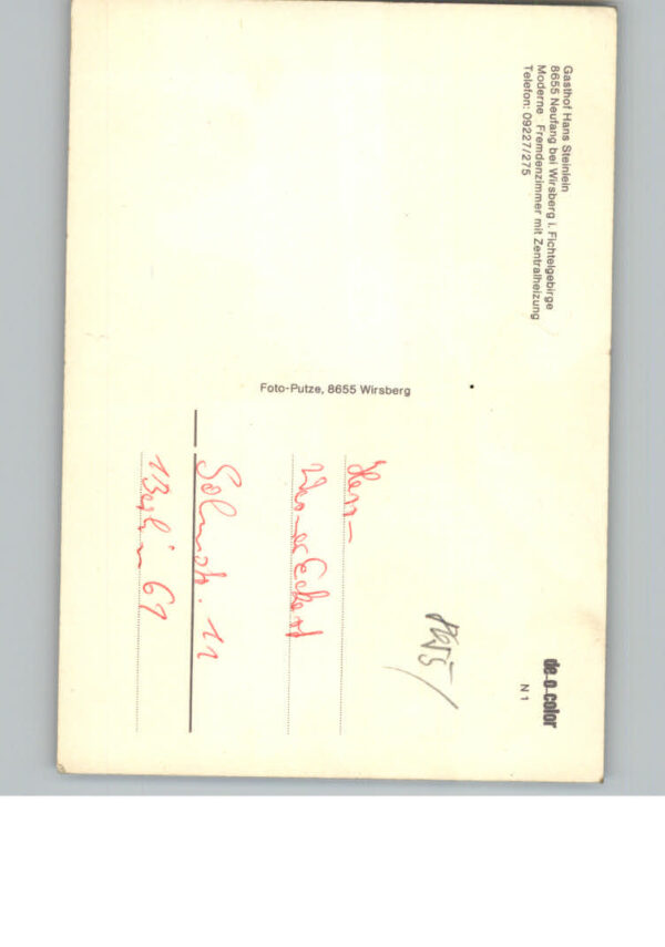 Neufang Oberfranken Gasthof Hans Steinlein – Bild 2