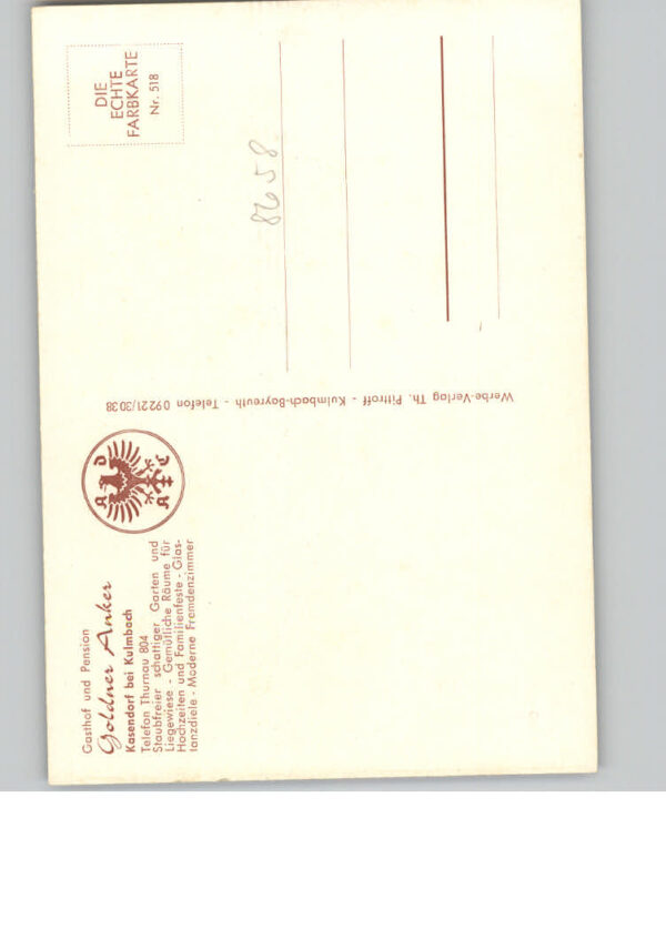 Kasendorf Oberfranken Gasthof goldener Anker – Bild 2