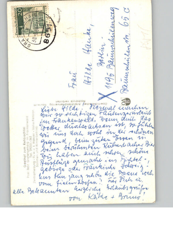 Grafengehaig Gasthof zum Rehbachtal – Bild 2