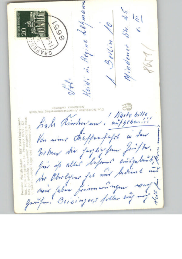 Enchenreuth Pension Waldfrieden – Bild 2