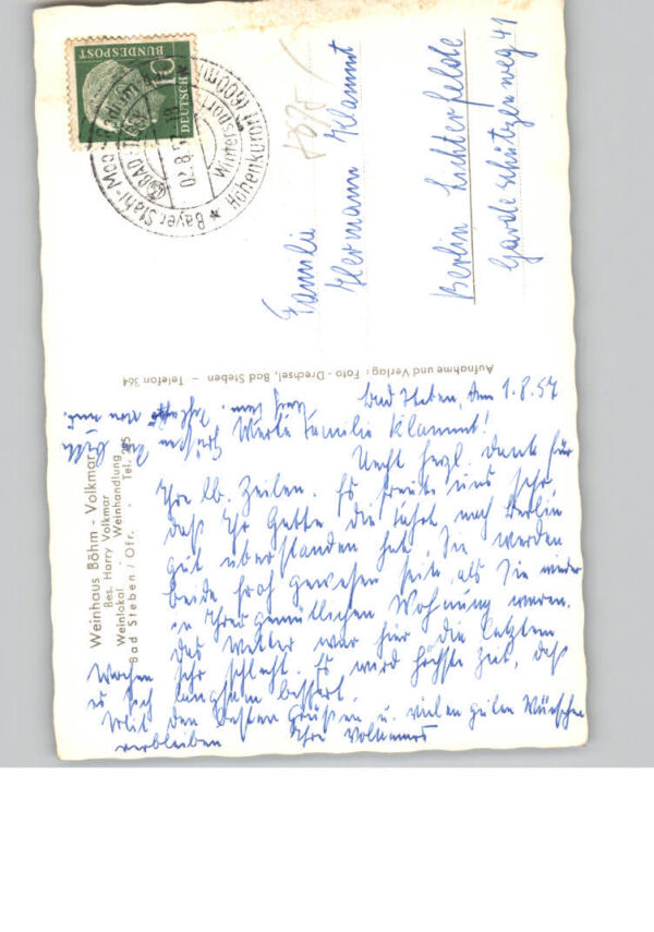 Bad Steben Weinhaus Boehm – Bild 2
