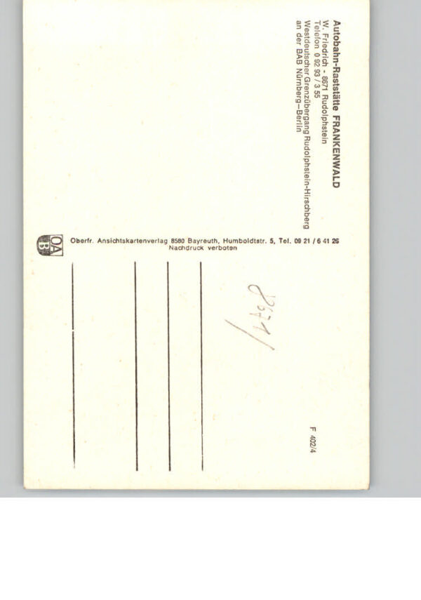 Rudolphstein Raststaette Frankenwald – Bild 2