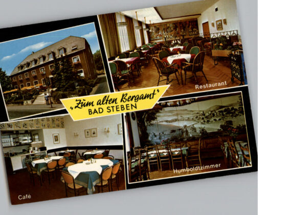Bad Steben Werbe-Karte Hotel zum alten Bergamt