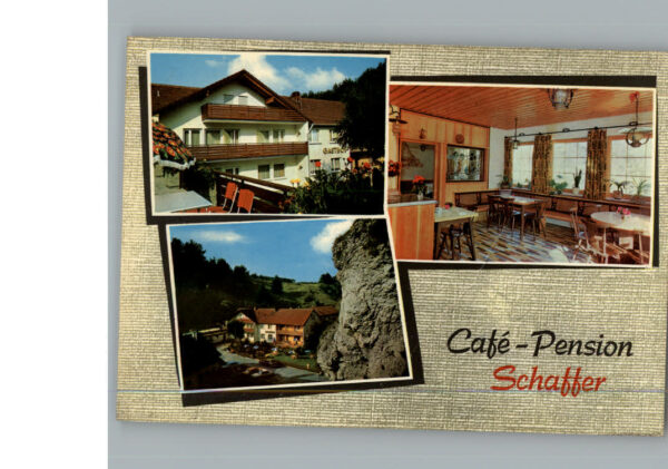 Pottenstein Oberfranken Cafe Pension Schaffer