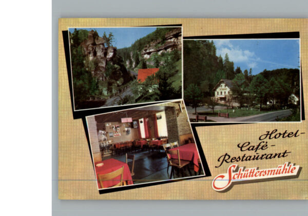 Pottenstein Oberfranken Hotel Cafe Restaurant Schuettersmuehle