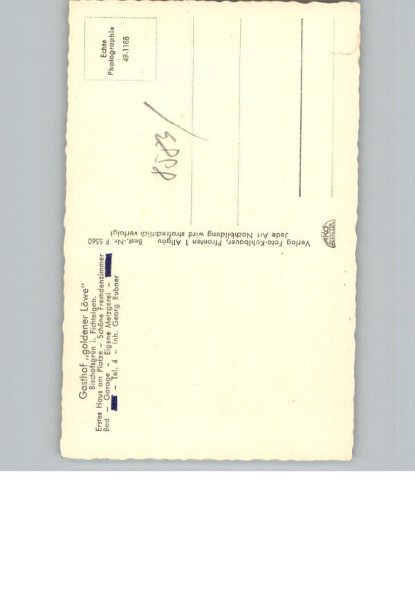 Bischofsgruen Gasthof Goldner Loewe – Bild 2