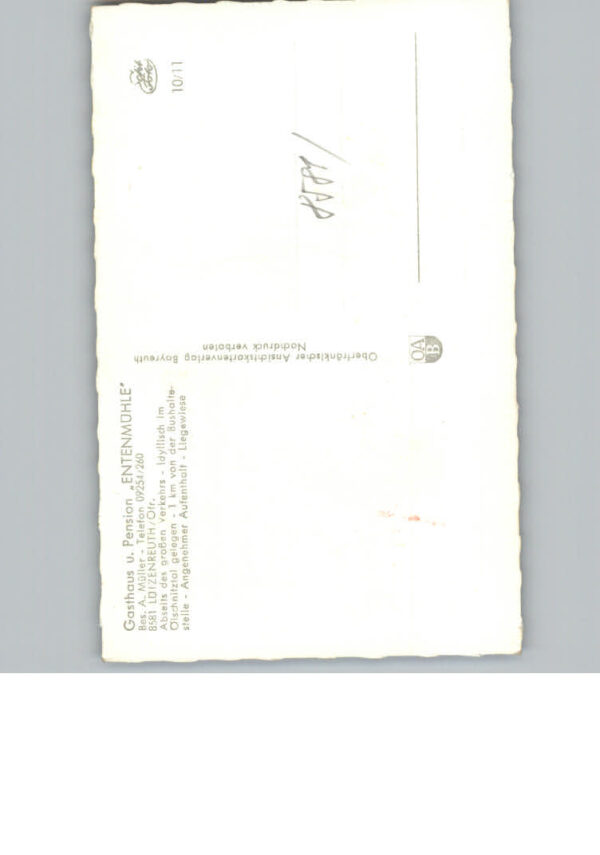 Luetzenreuth Gasthaus Pension Entenmuehle – Bild 2