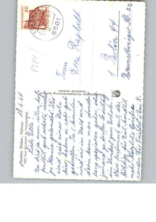 Foellmar Fichtelgebirge Pension Weber – Bild 2