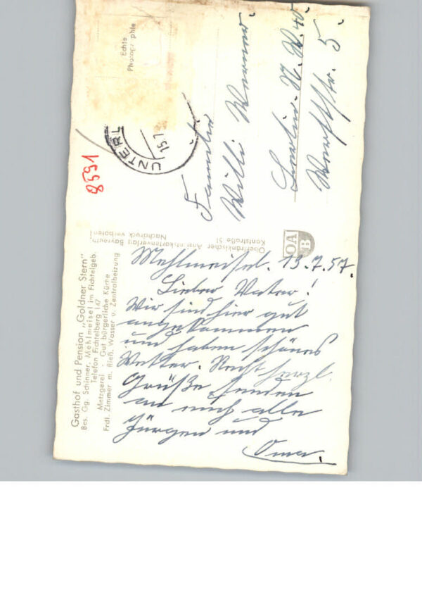 Mehlmeisel Gasthof Pension Goldner Stern – Bild 2