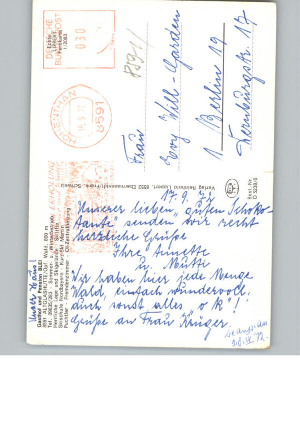 Altglashuette Oberpfalz Gasthof Pension Blei – Bild 2