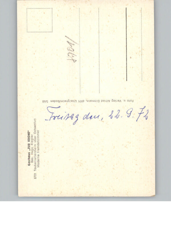 Tauberrettersheim Gasthof zur Krone – Bild 2