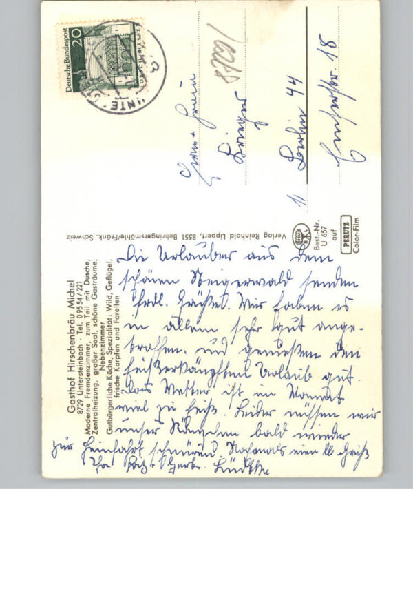 Untersteinbach Rauhenebrach Gasthof Hirschenbraeu Michel – Bild 2