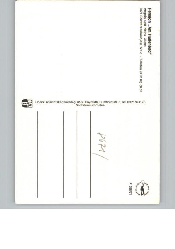 Schwarzenbach Wald Pension am Hallenbad – Bild 2