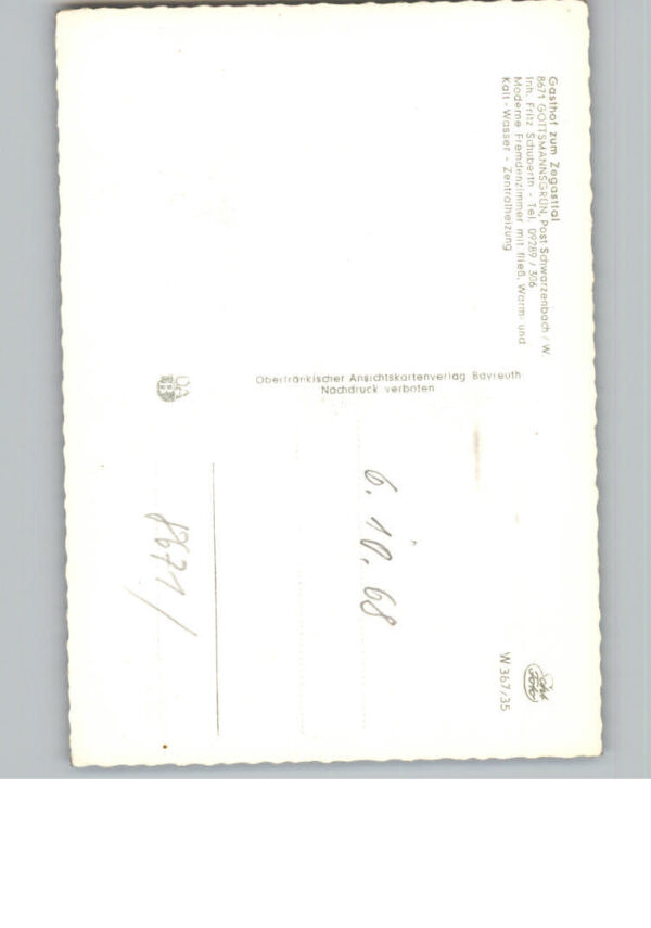 Gottsmannsgruen Wald Gasthof zum Zegasttal – Bild 2