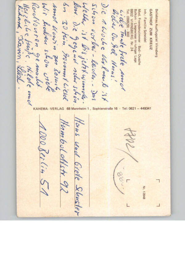 Virnsberg Mittelfranken Gasthof zum Kreuz – Bild 2