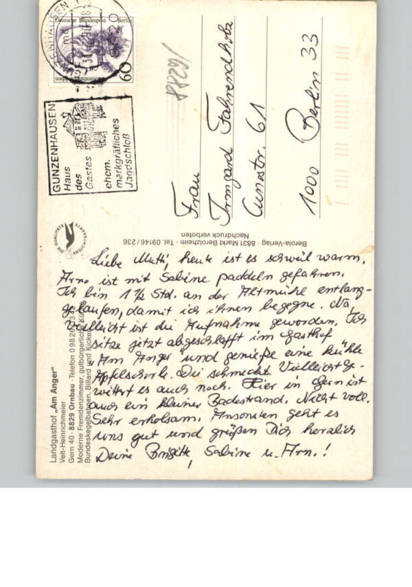 Ornbau Gasthof am Anger – Bild 2