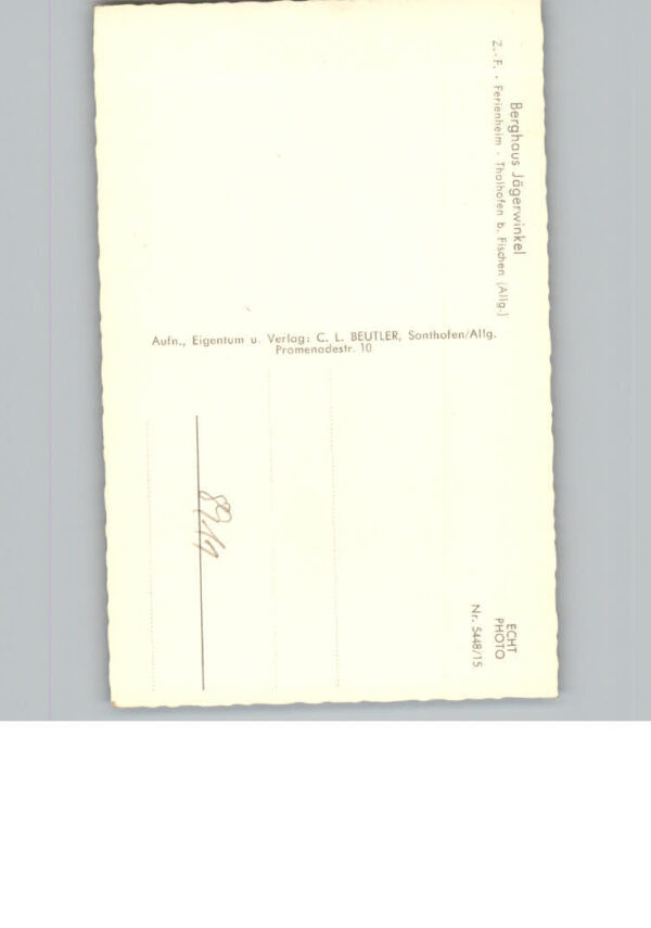 Thalhofen Allgaeu Berghaus Jaegerwinkel – Bild 2