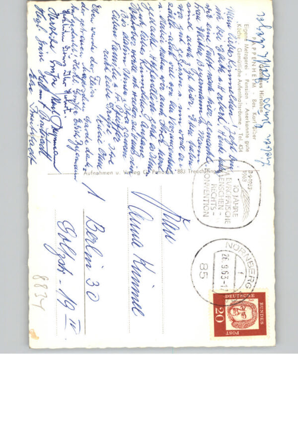 Pappenheim Mittelfranken Gasthof Hirschen – Bild 2
