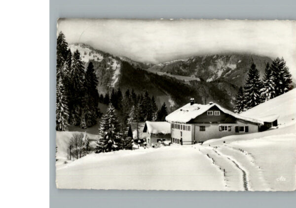 Burgberg Allgaeu Winter-Karte Cafe Alpenblick