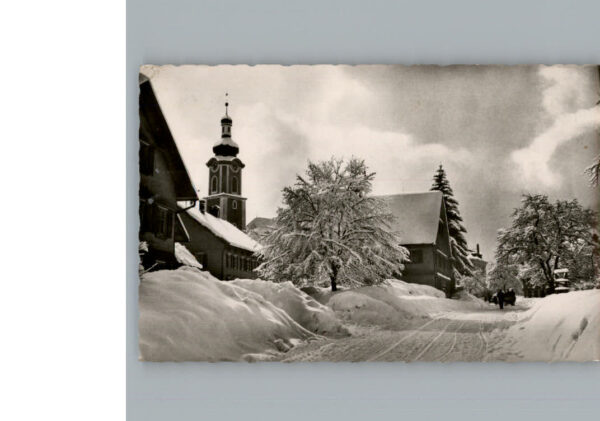 Scheidegg Allgaeu Winter-Karte