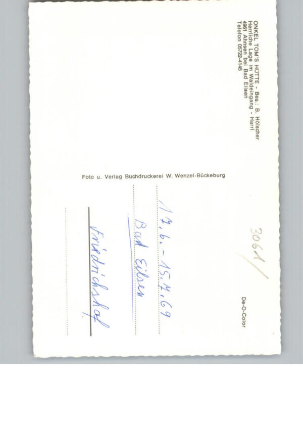 Ahnsen Stadthagen Onkel Toms Huette – Bild 2