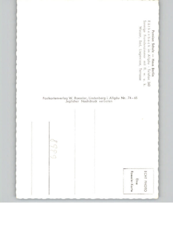 Roethenbach Allgaeu Pension Schulz – Bild 2