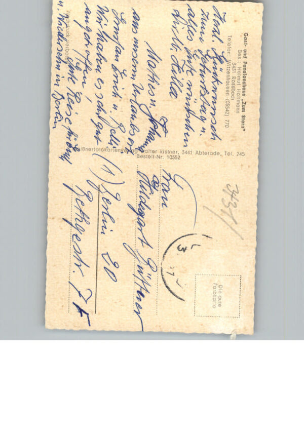 Rossbach Witzenhausen Gasthaus Pension zum Stern – Bild 2